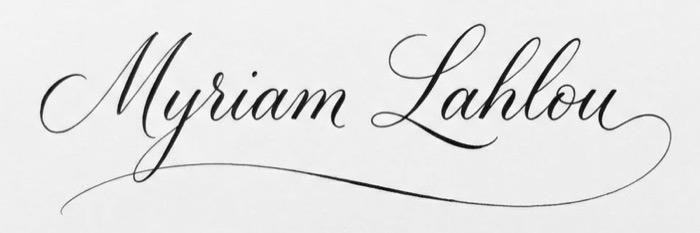 Myriam Lahlou signature